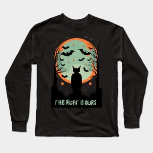 the night is ours. bat people Long Sleeve T-Shirt